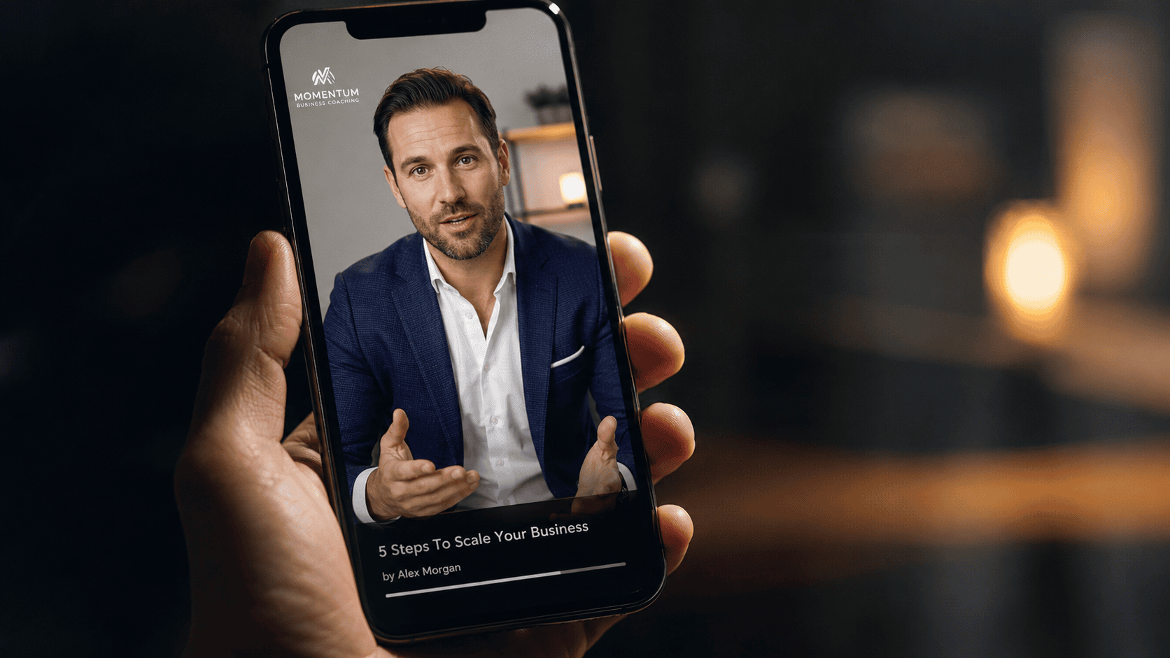 Advisor speaking naturally to camera